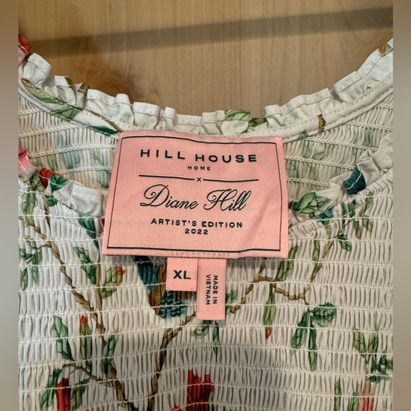 White floral Hill House dress, size XL - Picture 2 of 3